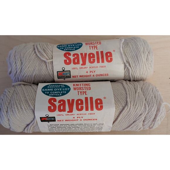 🦃Sayelle 1003 Bone Yarn Lot - Picture 1 of 3